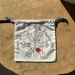 Promotion Custom Logo Printed White Color Cotton Dustproof <b>Pouch</b> 100% Organic <b>Drawstring</b> Bag - Product Image 2