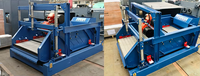 Vibrateur à double étage robuste ZS-1860 à mouvement linéaire pour le tamisage des sels de shale, en polyuréthane/acier inoxydable, pour les solides de boue de forage