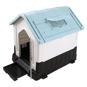 窓とトイレ付きの2022年最高の販売高級プラスチック犬小屋犬ケージ犬小屋