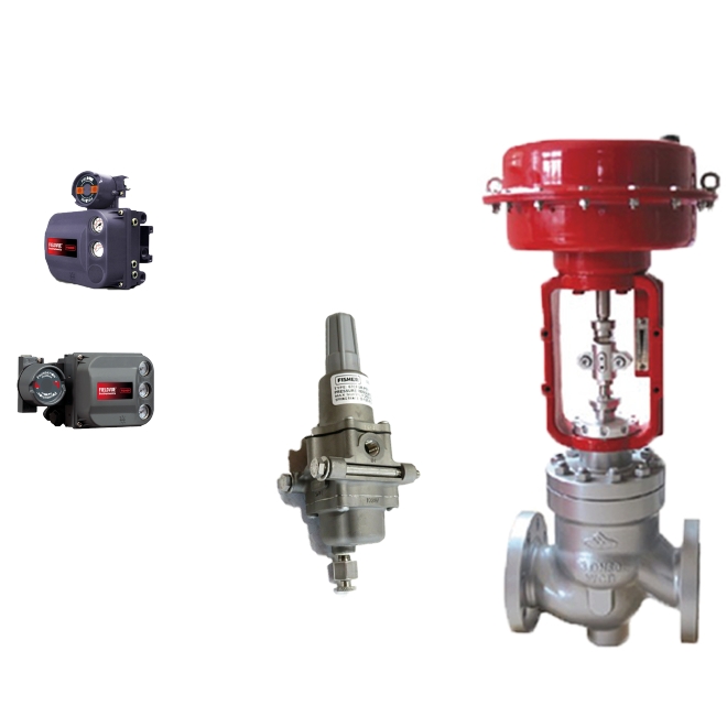 Fisher 67CFSR регуляторы питания приборов, оснащенные цифровым позиционером клапана Fisher DVC6200 и китайским регулирующим клапаном