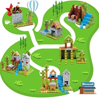 Set Kubus Magnetik 3D Tren 2025, Mainan Magnet, Puzzle Anak, Balok Bangunan Magnetik Hutan Ajaib Kuat untuk Anak Balita