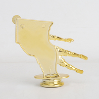 Superventas, trofeos de fútbol de premio personalizados, estatua de figura dorada de portero para partido de Fútbol GZ153