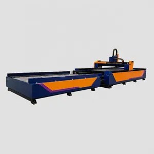 Mesin pemotong saluran HVAC serat Laser logam CNC 4mm lembar 3000W harga pabrik mesin pemotong