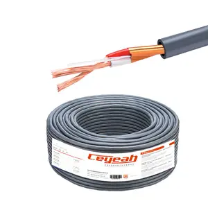 Cable de sonido Hifi de cobre puro, 2x1,0 aluminio blindado, rollo a granel, Flexible, bajo ruido, para altavoz de escenario, 100M