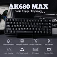AJAZZ AK680 MAX Magnetic Rice Switch Hifi Edition (ABS Keycaps) Wired RGB DIY Mechanical Keyboard - Aluminum Edition