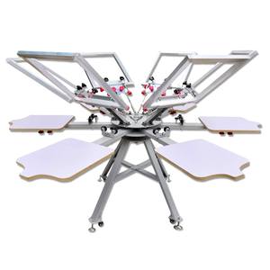 Octopus 6 Color 6 Station Impresora de pantalla manual para serigrafía de ropa <span class=keywords><strong>Pulpo</strong></span> De Serigrafia - Product Image 4