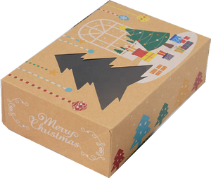 Food Grade Box for Cookie Party Gift Christmas Cookie Box with Windows