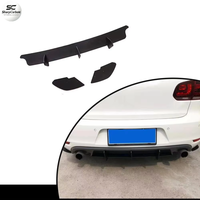 Diffuseur de pare-chocs arrière en acrylique noir mat pour VW Golf 6 MK6 GTI 10-13