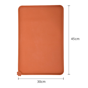 Silicone Pet Feeding <b>Mat</b> 45x30cm Waterproof Rectangle <b>Cat</b> Dog Food <b>Mat</b> Easy Clean For Pets - Product Image 1