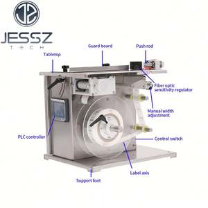 Machine d'étiquetage semi-automatique à angle droit pour table, pour boîte non ouverte, applicateur pour carton, emballage en papier - Product Image 4