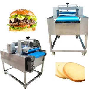 Fatiador de pão comercial, máquina elétrica de corte para bolos, fatiador horizontal de pão, torradas, pão, padaria
