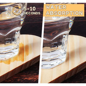 Posavasos de Madera de Acacia sin Acabado para Manualidades, con Puntos de Silicona Antideslizantes, Impresión UV, para Pintar, Grabar y Decorar el Hogar - Product Image 6