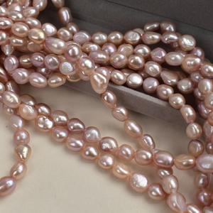 Perles d'eau douce blanches ovales de 3,5-4 mm de la marque Wenchi, mini perles à poinçonner, petites perles en vrac fabriquées en Chine pour accessoires de collier DIY - Product Image 4