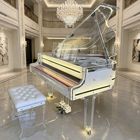 Source Factory High-End Customization Premium Concert Level Piano 88 Teclas Luxury Crystal Grand Piano for Residential Home Use