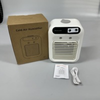 Climatiseur portable 2-en-1 avec 2 modes de pulvérisation, ventilateur de refroidissement de bureau amélioré en ABS pour dortoir