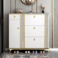 Meuble de rangement à chaussures rotatif, fin, en bois, moderne, convertible, pliable, durable, anti-poussière, écologique, gain de place, pour entrée de maison