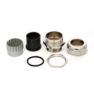 JARRO Precio de fábrica Métrica PG G NPT IP68 Latón niquelado Entrada única Glándula de cable Glándula eléctrica - Product Image 6