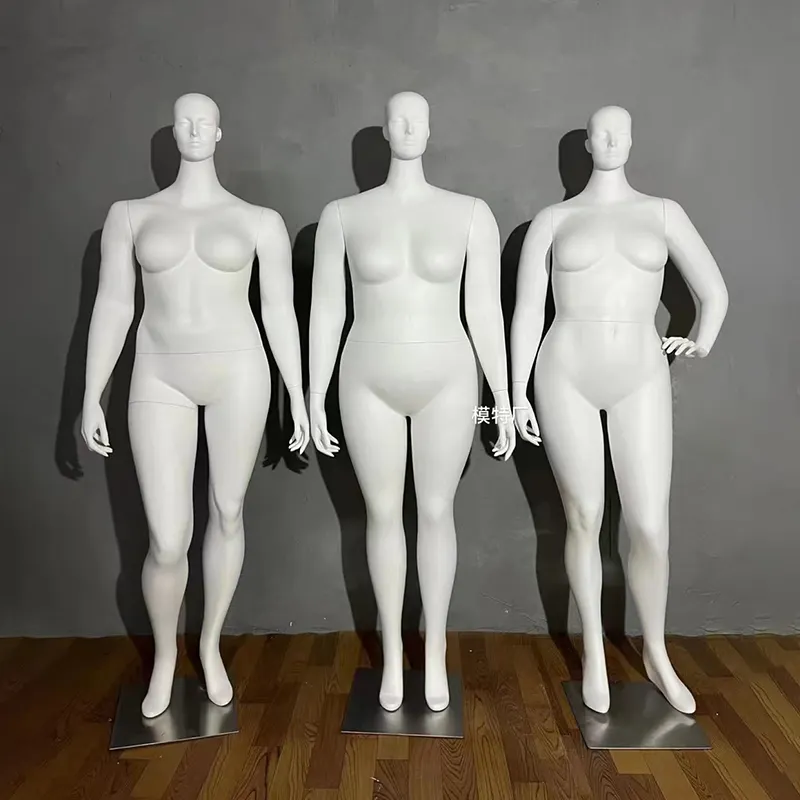 Vrouwen Grote Plus Size Borst Vet Vrouwelijke Oefenpop Full Body Staande Witte Kleur Mode Vrouwelijke Mannequin