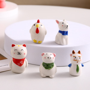Figuras de Animales de Cerámica con Dirección de Giro, Mini Decoraciones para el Hogar, Regalo - Product Image 2