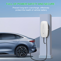 Point de recharge pour véhicules électriques Type 2 Mode 3 7kW Wallbox IP55 CE Plug and Play Câble fixe de 5 m Station de recharge à domicile