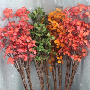 ใบต้นกวนอิมประดิษฐ์ ไลอันซิง สีแดง สีเขียว สีเหลือง สีแดงซันเซ็ท ดอกไม้พลาสติก ดอกไม้ไหมประดิษฐ์ สำหรับตกแต่งงานแต่งงาน ตกแต่งบ้าน ของตกแต่งภายนอกอาคาร แบบเดี่ยว - Product Image 1