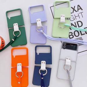 Para <span class=keywords><strong>Samsung</strong></span> <span class=keywords><strong>Z</strong></span> <span class=keywords><strong>Flip</strong></span> 4 <span class=keywords><strong>3</strong></span> cuello correa de hombro funda de teléfono anillo de moda funda de teléfono para <span class=keywords><strong>Samsung</strong></span> <span class=keywords><strong>Z</strong></span> <span class=keywords><strong>Flip</strong></span> 5 6 7 funda trasera cruzada - Product Image 1