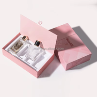 Boîte magnétique en papier pour cosmétiques, crème de soin de la peau, parfum de luxe, logo personnalisé en gros, pour l'emballage de flacons compte-gouttes