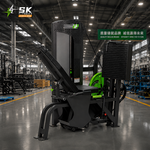 Máquina de <span class=keywords><strong>prensa</strong></span> de piernas sentado con carga de placas SK Commercial, entrenador profesional de fuerza para la parte inferior del cuerpo con pila de pesas para gimnasio - Product Image 1