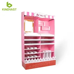 Custom Retail Cardboard Cosmetic Display Stand Retail Eyeshadow Display Rack