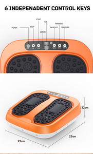 Máquina masajeadora de pies, masajeador de pies con vibración de desguace rodante con calor, masaje de pies Shiatsu para circulación - Product Image 5