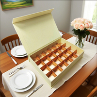 Embalaje de papel de lujo personalizado para 4 6 8 12 16 20 32 piezas Caja de dulces de estilo moderno de chocolate con divisor