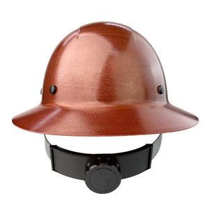 ANT5PPE البناء بحافة كاملة من الألياف الزجاجية قبعة صلبة اللون الطبيعي غير مشقوق 6 نقاط سقاطة - Product Image 4