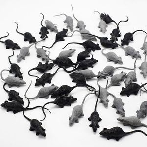 Mini souris en plastique pour farces, jouet effrayant pour chat, accessoires amusants pour animaux de compagnie pour Halloween - Product Image 1