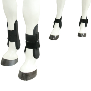 Vente en gros Bottes d'équitation en néoprène rouge avec bandage de protection pour tendon Protection garantie contre les courses - Product Image 3