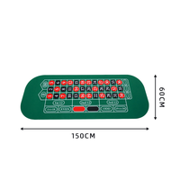 YH Usine Taille Personnalisée 1.5*60cm Américain Double 00 Disposition Roulette Nappe Pour Le Jeu