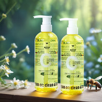 Gel douche hydratant parfumé à bulles haute densité, blanchissant, à l'huile d'argan CC Argan + vitamine C + miel, jaune quinze