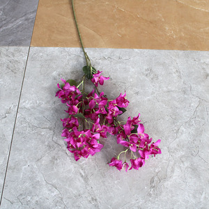 Bunga Bougainvillea Buatan Tangkai Panjang untuk Lanskap Taman, Bahan Bunga untuk Proyek, Rangkaian Bunga untuk Dekorasi Toko