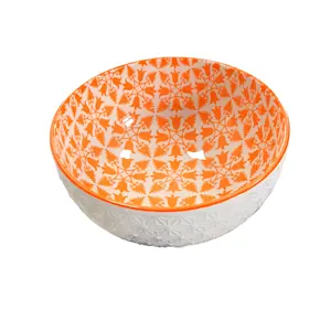 Embossed And Printed Bowls In 4 Colors Cheap Factory Wholesale Price
