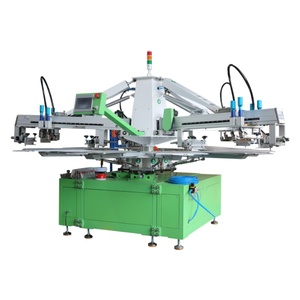 CE Certified High-Speed 4-Color Automatic Garment Screen Printer Includes New Control Used Motor Garments Labels Farm PLC - Product Image 3