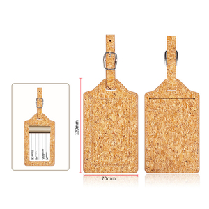 Etiquetas de Equipaje Personalizadas con Logotipo, Etiquetas de Corcho para Maletas, Etiquetas de Identificación para Maletas de Viaje - Product Image 1