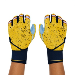 Gants de frappe de baseball pour hommes en gros, design personnalisable, en cuir respirant et légers - Product Image 1