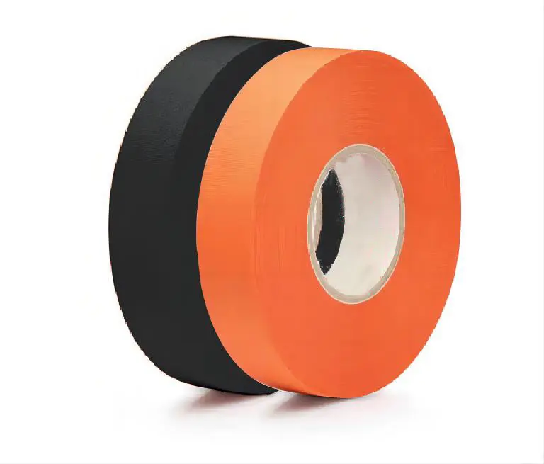 Oranje Weefgetouw Polyester Fleece Auto Auto Zwarte Bedrading Stof Draad Harnas Tape