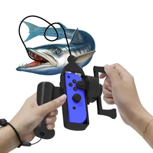 2023 caña de pescar para nintendos <span class=keywords><strong>switch</strong></span> <span class=keywords><strong>Kit</strong></span> de Juego de pesca para controlador de interruptor el paquete de golpe accesorios de dispositivo somatosensorial - Product Image 6
