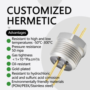 Connecteur hermétique résistant à l'huile, pression de 10 Mpa, frittage du verre, résistance aux hautes et basses températures, connecteur étanche au gaz - Product Image 2