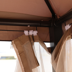 Meubles de <span class=keywords><strong>jardin</strong></span> de haute qualité, chaise suspendue de patio extérieure pour 3 personnes, lit, gazebo <span class=keywords><strong>avec</strong></span> <span class=keywords><strong>moustiquaire</strong></span> - Product Image 6