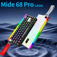 8KHz 68-Tasten Magnetische Hot-Swap-fähige ARGB Kabelgebundene Mechanische Tastatur mit 60% PC Anti-Ghosting Gaming-Bedienung und Software-Anpassung