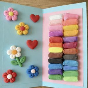 24 Warna Tanah Liat Ramah Lingkungan Lembut Super Ultra Ringan Cepat Kering dengan Alat dan Tas untuk Kerajinan DIY Anak-Anak Seni Kreatif - Product Image 4