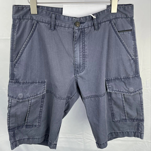 卸売りOEMブランドカジュアルファッション軽量夏ストレッチ生地スラントカーゴポケット男性用チェッカーデニムショーツジーンズ - Product Image 1