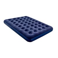 Matelas pneumatique gonflable pour 2 personnes, pliable, design moderne, durable, grand lit de plage avec revêtement floqué pour le camping