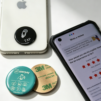 Wasserdichter PVC-Epoxy-Aufkleber Individueller Druck NFC-Etikett Visitenkarte Handy NFC213/215/216 Social-Media-Tag für Alle Telefone